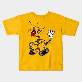 yellow robot Kids T-Shirt